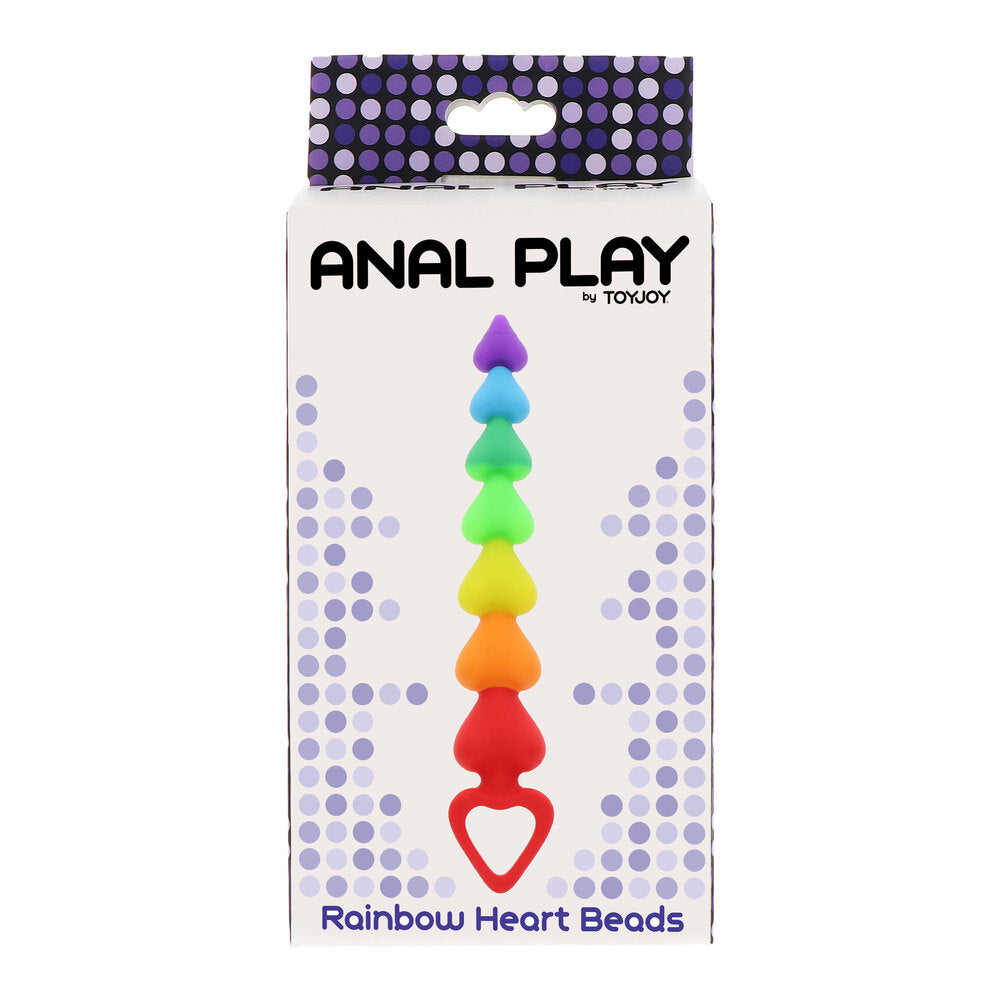 ToyJoy Rainbow Heart Anal Beads