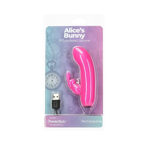 PowerBullet Alice's Bunny Silicone Rechargeable Rabbit