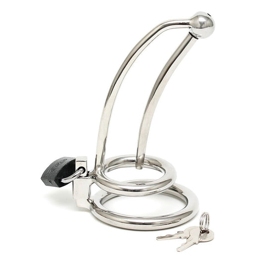 Chastity Penis Lock Curved With Urethral Tube