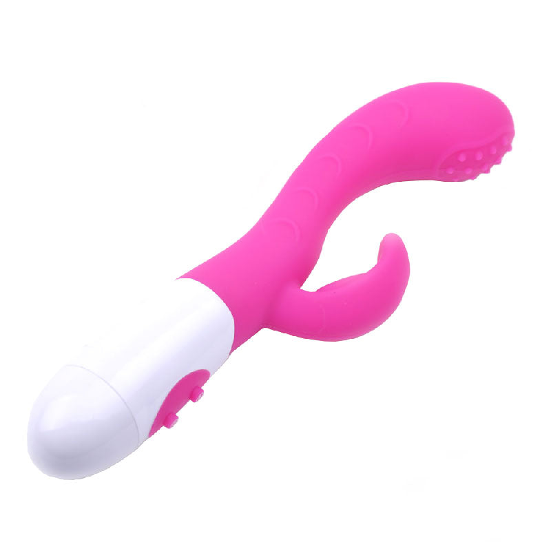 Silicone Dual Motors G-Spot Vibrator Pink