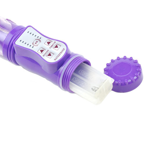 Rabbit Vibrator With Thrusting Motion Purple